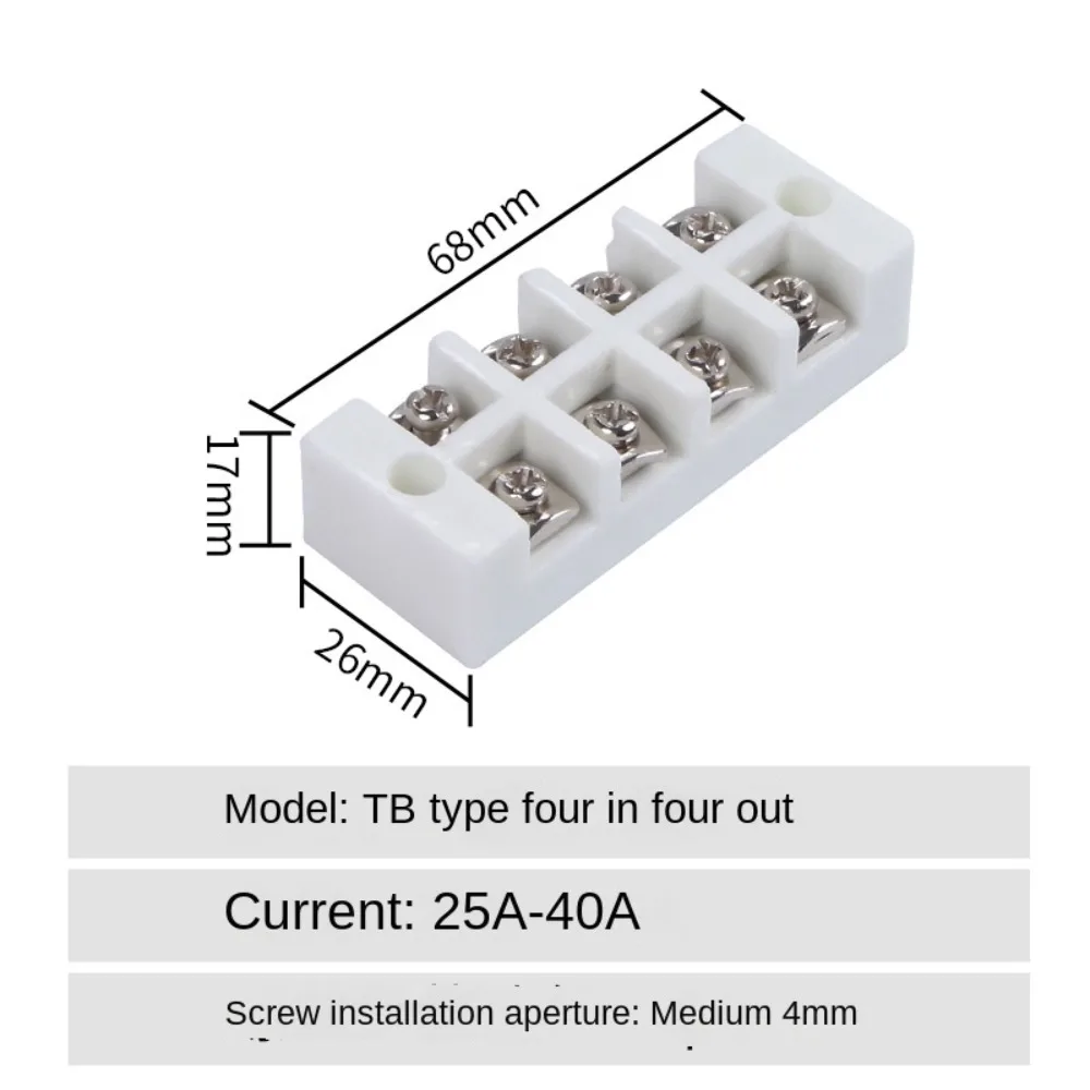 3 In 3 Out 4 In 4 Out Ceramic Wiring Terminal Block High-temperature Resistant 12 In 12 Out 10 In 10 Out Ceramic Terminal Post