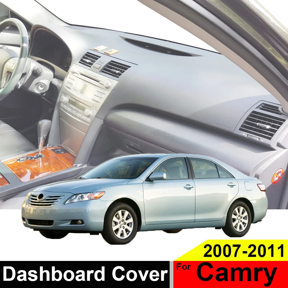 XUKEY For Toyota Camry XV40 2007 2008 2009 2010 2011 Car Dashboard Cover Dash Mat Pad Dash Board Cover Carpet Auto Sun DashMat