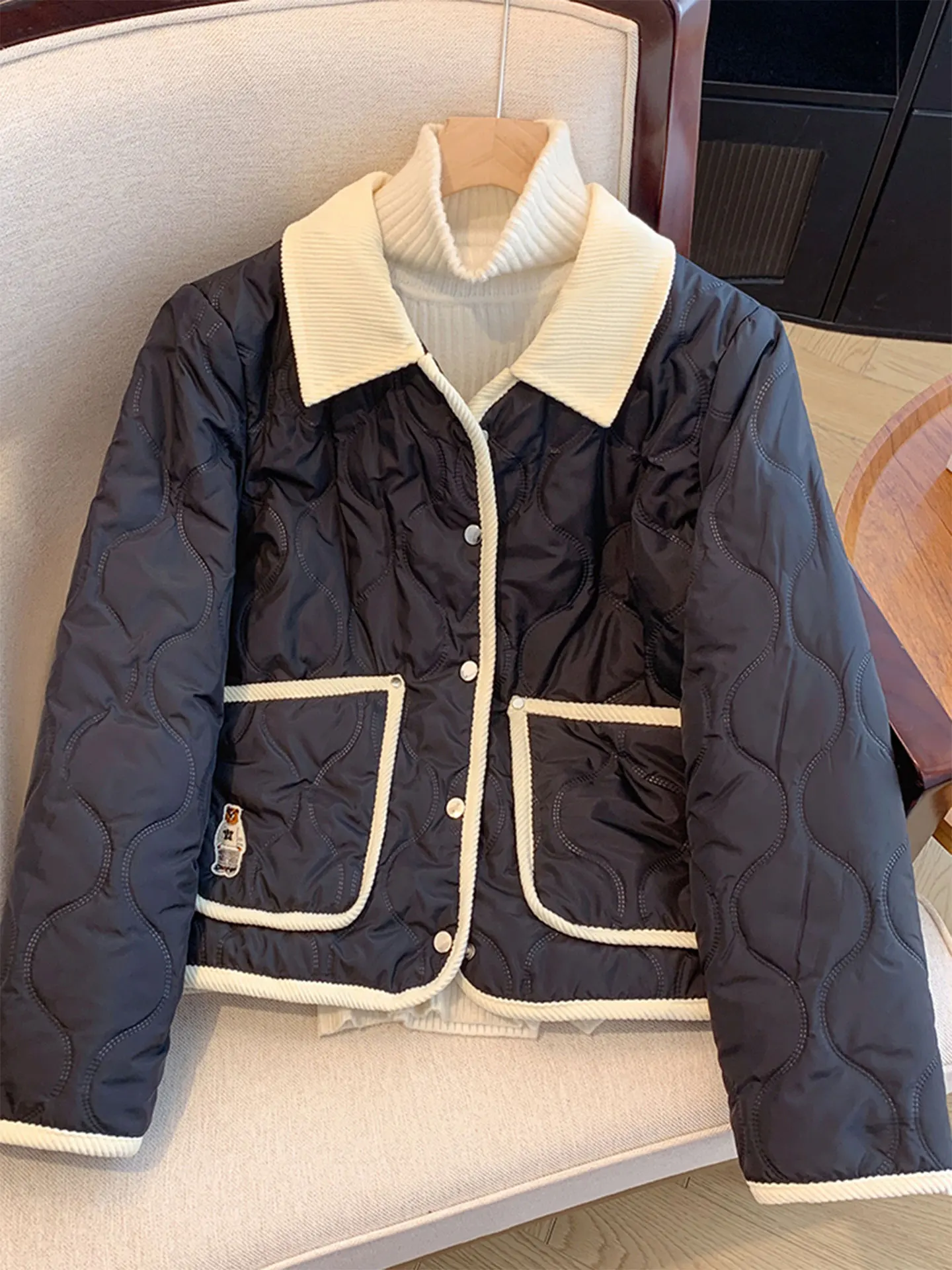 Lightweight ort Cotton Women's Autumn Winter New Sle Warm Casual College Wind Coat Sle