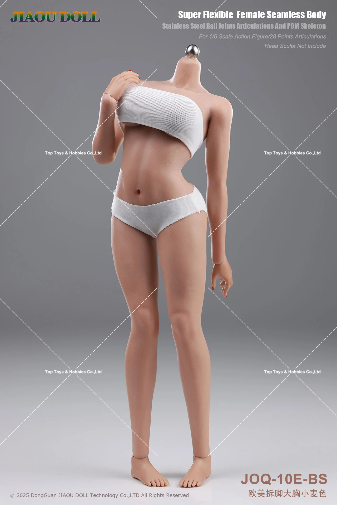 JIAOU DOLL JOQ-10E 1/6 Seamless Body European Girl 3.0 Flexible