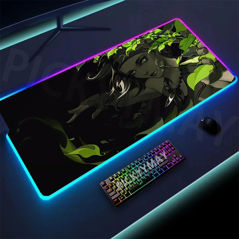 

Большой коврик для мыши RGB Valorant XXL, игровой коврик для мыши, геймерские коврики для мыши 30x80 см, коврики для клавиатуры, Настольный коврик с подсветкой