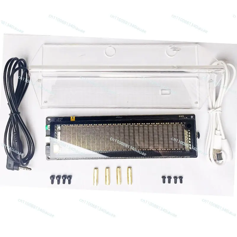 VFD2517 Music Spectrum Clock Voice-activated Audio Desktop Ornament Multi-mode