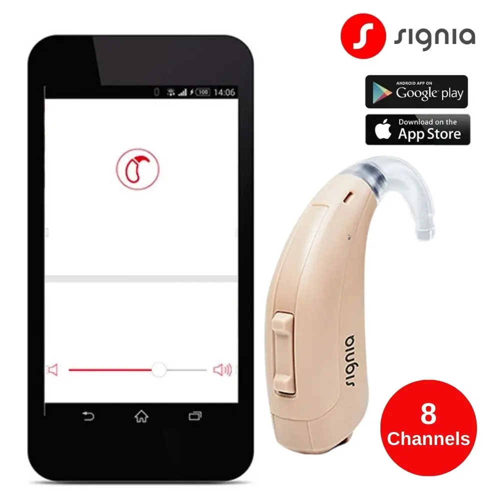 

Signia Run P/SP Digital ChipHearing Aid 8 Channels BTE Original signia High Power Severe Deafness Eldly Hearing Loss People