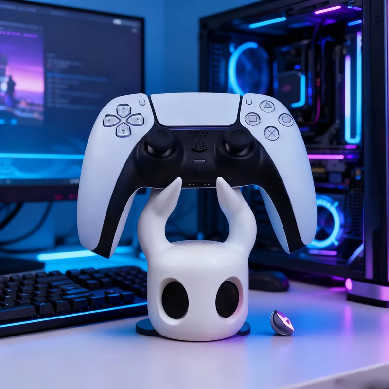 حامل وحدة تحكم ألعاب عالمي ساخن متوافق مع PS4/PS5/Switch Hollow Knight Theme ملحقات ألعاب عرض سطح المكتب الرائعة
