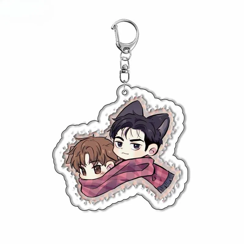 Manwha Jinx Acrylic Keychain Cute Joo Jaekyung Kim Dan Cartoon Figure Acrylic Key Chain Pendant Chaveio For Boys New Year Gifts