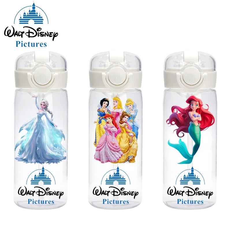 400 мл принцесса Диснея прозрачная соломенная чашка «Холодное сердце» Эльза Анна Русалка Золушка принцесса для детей и взрослых чашка для питьевой воды подарок