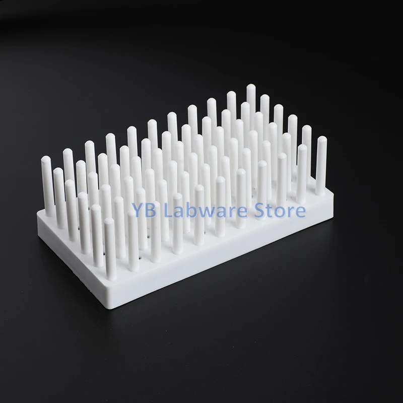 2pcs Lab 66/102column Plastic Column Type Thickening  Test Tube Rack Can Be Inverted Socket