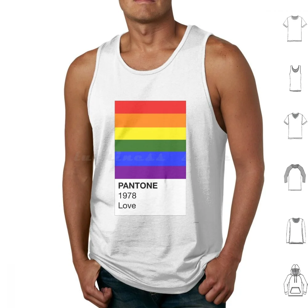 Pantone Pride : Pride Tank Tops Vest Sleeveless Pride Pride Bi Pan Trans Demi Ace Aro Asexual Bisexual Pansexual Queer