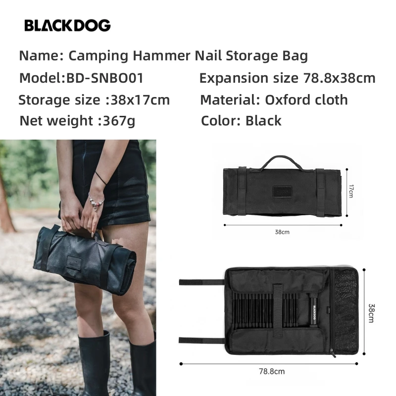 Imagem -06 - Naturehike-blackdog Bolsa de Armazenamento Portátil Ferramenta ao ar Livre Equipamento de Acampamento Barraca Peg Prego Grande Capacidade Novo