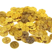 10/30/60pcs Retro Plastic Pirate Coin Kids Party Supplies Halloween Decoration Fake Treasure Party Gift Kids Favor Birthday Toys