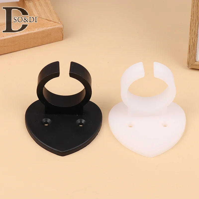 1pc Plastic Microphone Hook Holder Microphone Hanger Wall Mount Microphone Holder Universal Clip Stand Microphone Fixed Holder