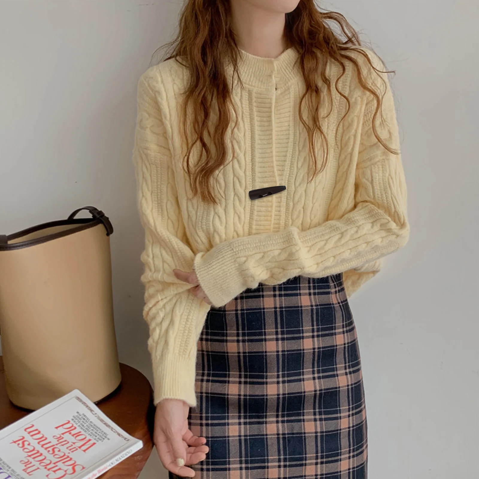 

20Pcs Wooden Coat Buttons Fashionable Sewing Buttons Set for Jackets Backpacks Classic Decorative Horn Button DIY Clothing