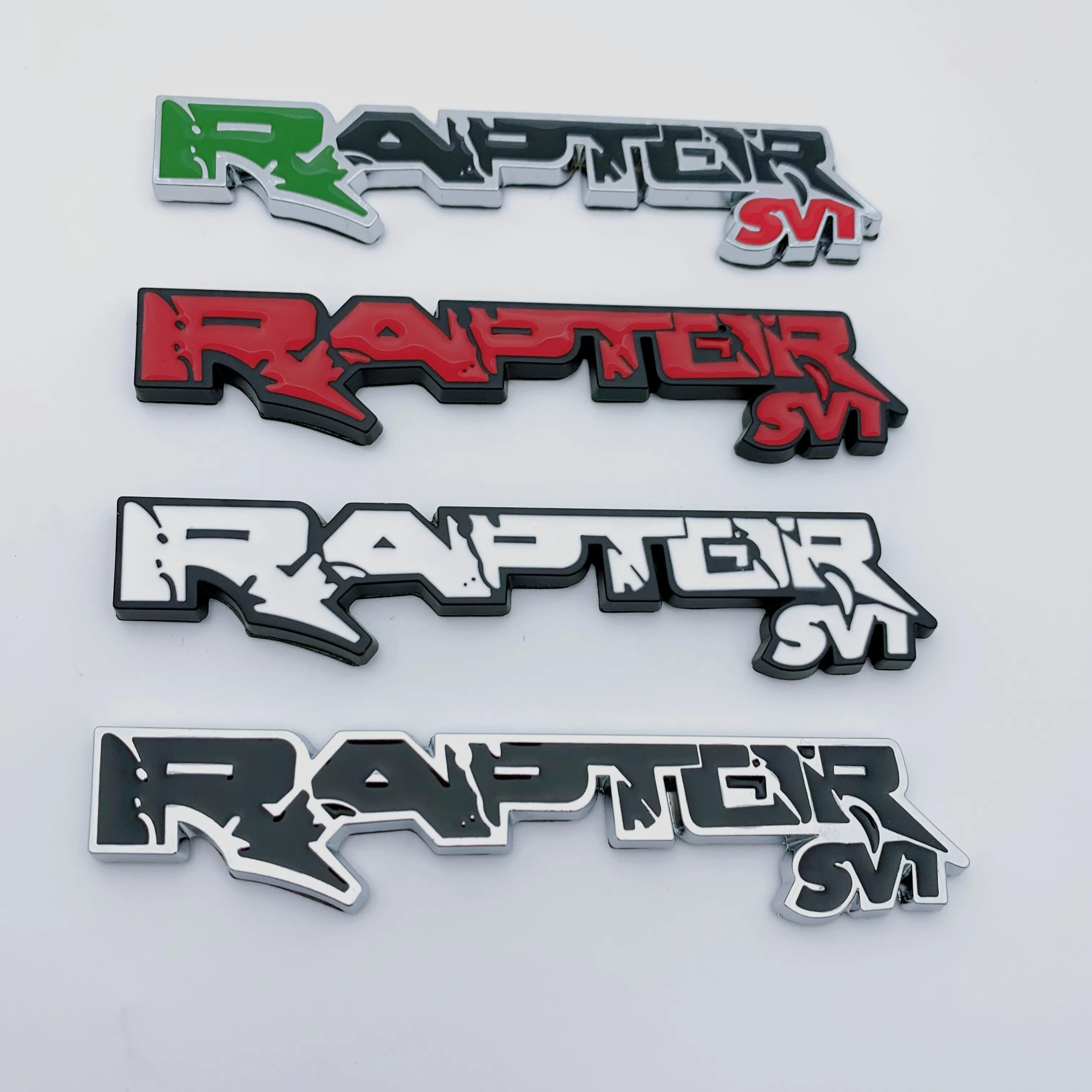 

Metal RAPTOR Emblem Badge Body Side Door Logo Car Stickers For Ford RAPTOR F150 fx4 XLT Trunk Rear Modified Accessories Styling