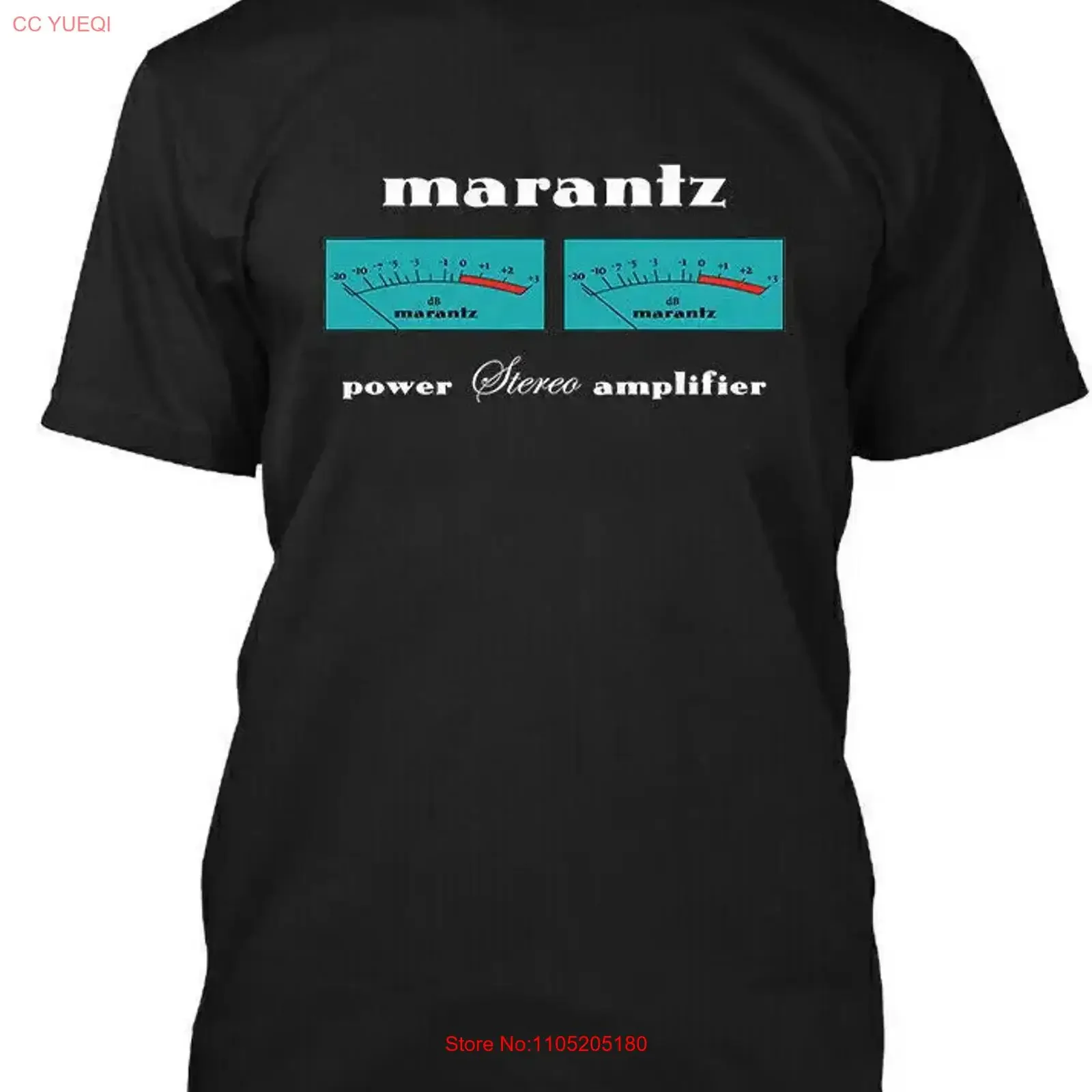 NWT Marantz amplificador estéreo de potencia altavoz de Audio negro para hombre camiseta talla S 5XL vintage lavado cómodo versátil moda