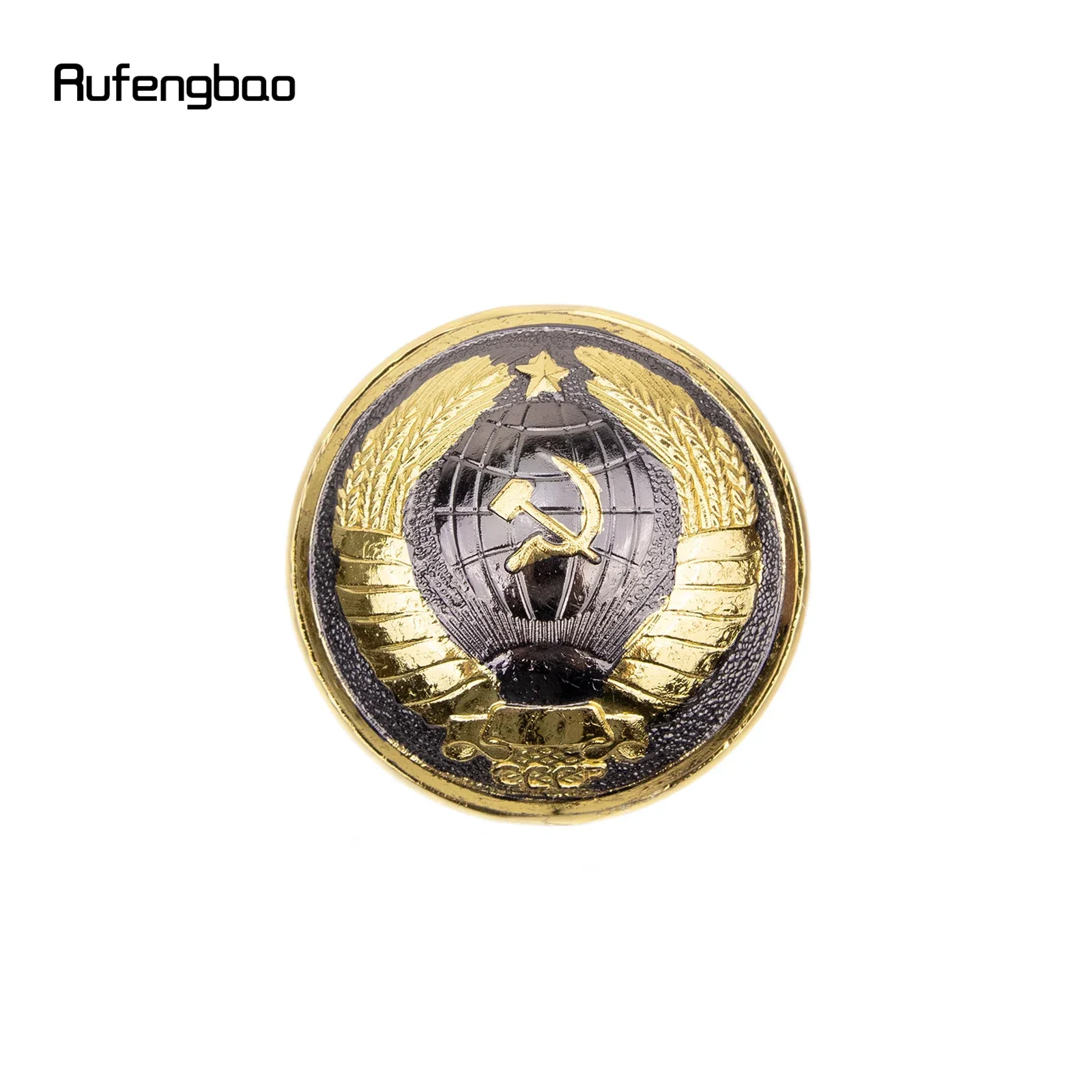 الذهبي روسيا نمط الطوطم CCCP الإغاثة واحدة مشتركة عصا للمشي الزخرفية تأثيري حفلة قصب هالوين كروسيه 93 سنتيمتر