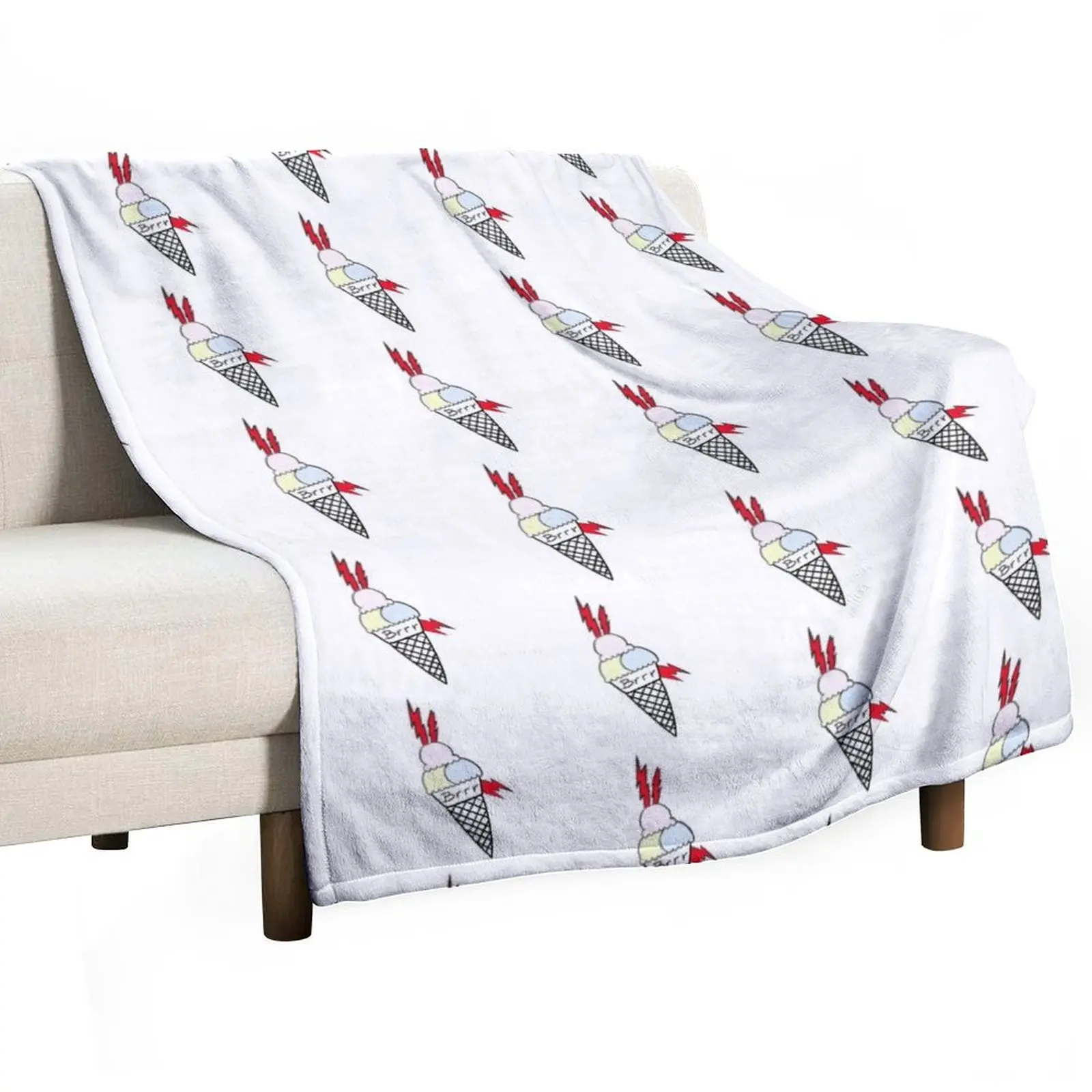 

Brrr Throw Blanket funny gift Thin Blankets