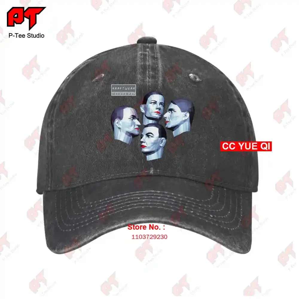 Kraftwerk Electric Cafe Album Cover Baseball Caps Truck Cap PVQD