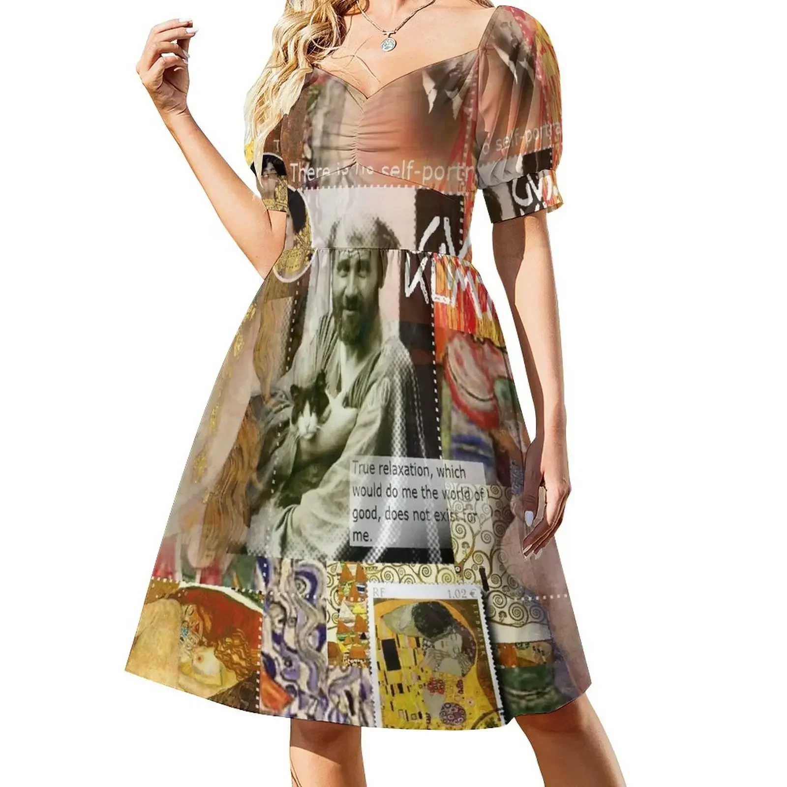 klimt Sleeveless Dress Summer skirt birthday dress summer dress woman 2025