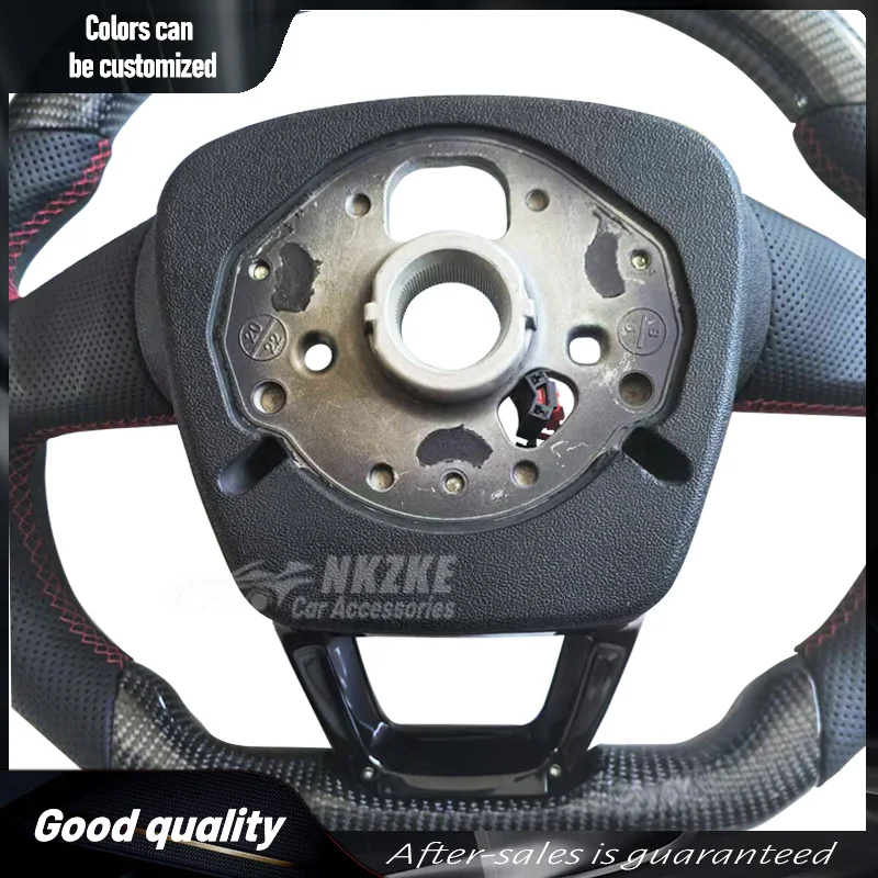 Carbon Fiber Heated Steering Wheel, Suitable For Audi Q5 SQ5 Q5L Q7 Q8, Equipped With LED light Group, Car Accessories