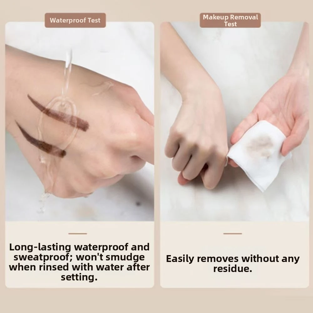 New Double-Ended Eyebrow Pencil Long Lasting Matte Finish Eyebrow Tool Sweat Proof Waterproof Eye Liner Pen Daily Makeup