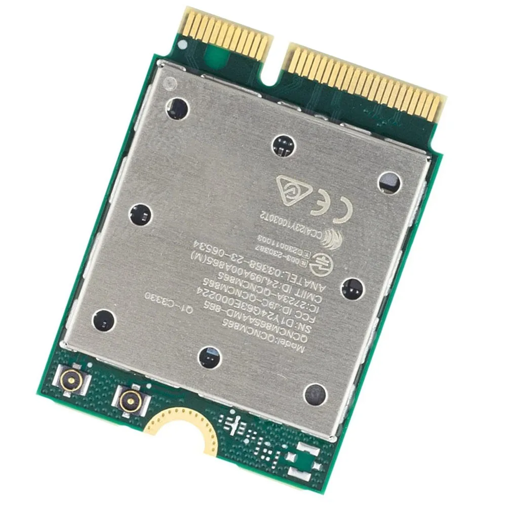 WiFi 7 QCNCM865 For M.2 2230 Wireless Network Card 2.4G 5G 6GHz 5.8Gbps BT 5.3 Adapter For PC For Laptop Desktop Motherboard
