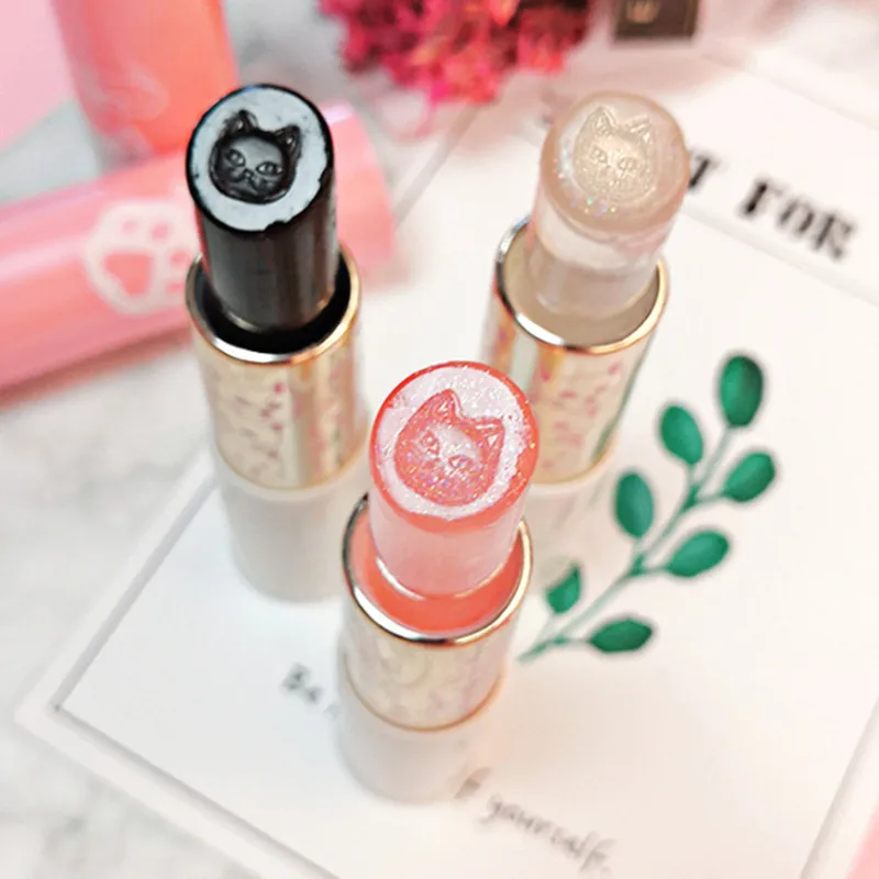 Cat Lipstick Makeup Moisturizing Waterproof Lipgloss Lip Protector Pomade Balm