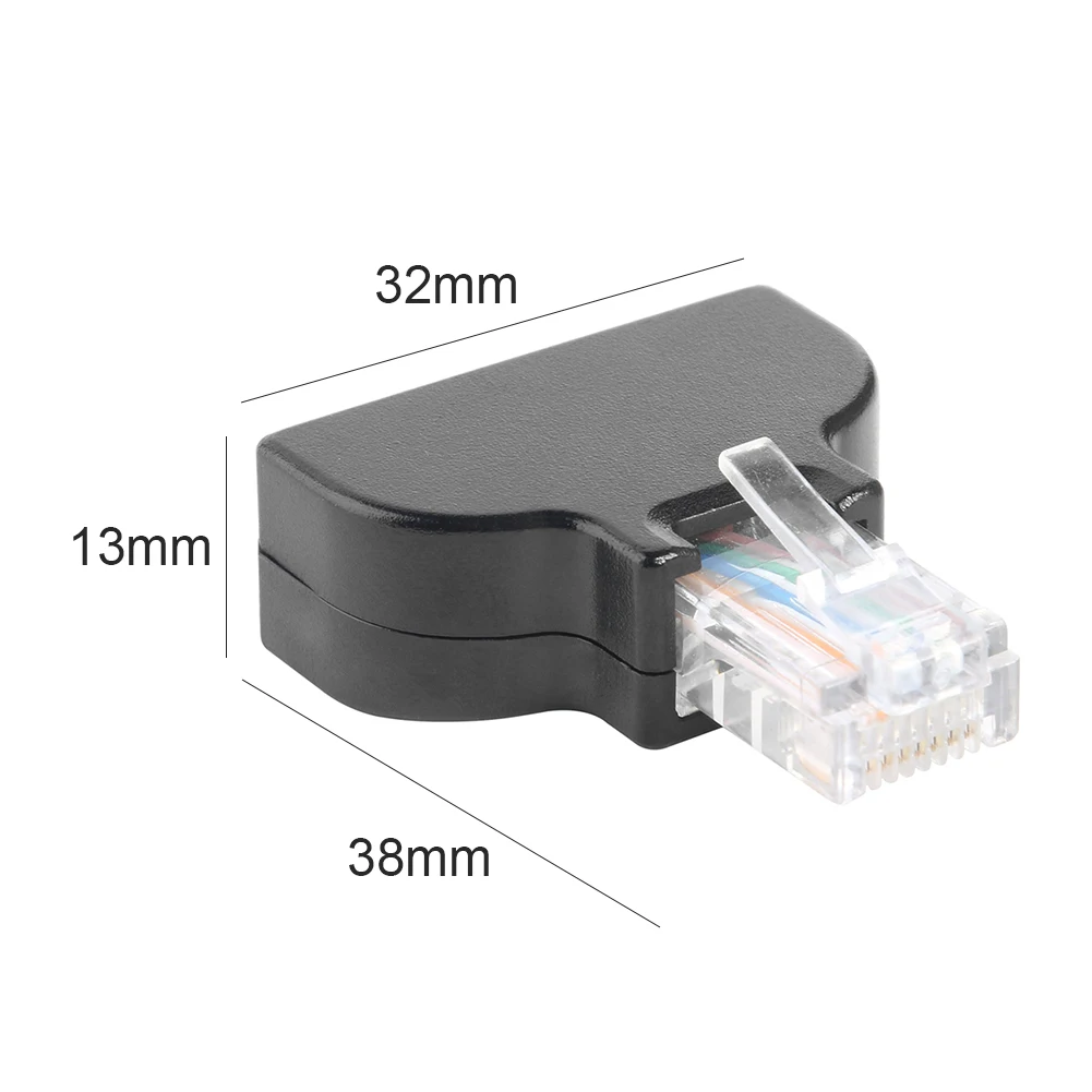 RJ45 ปลั๊ก 8 Pin AV สกรูอะแดปเตอร์สําหรับ Cat7 Cat6 Cat5 กล้องวงจรปิด DVR