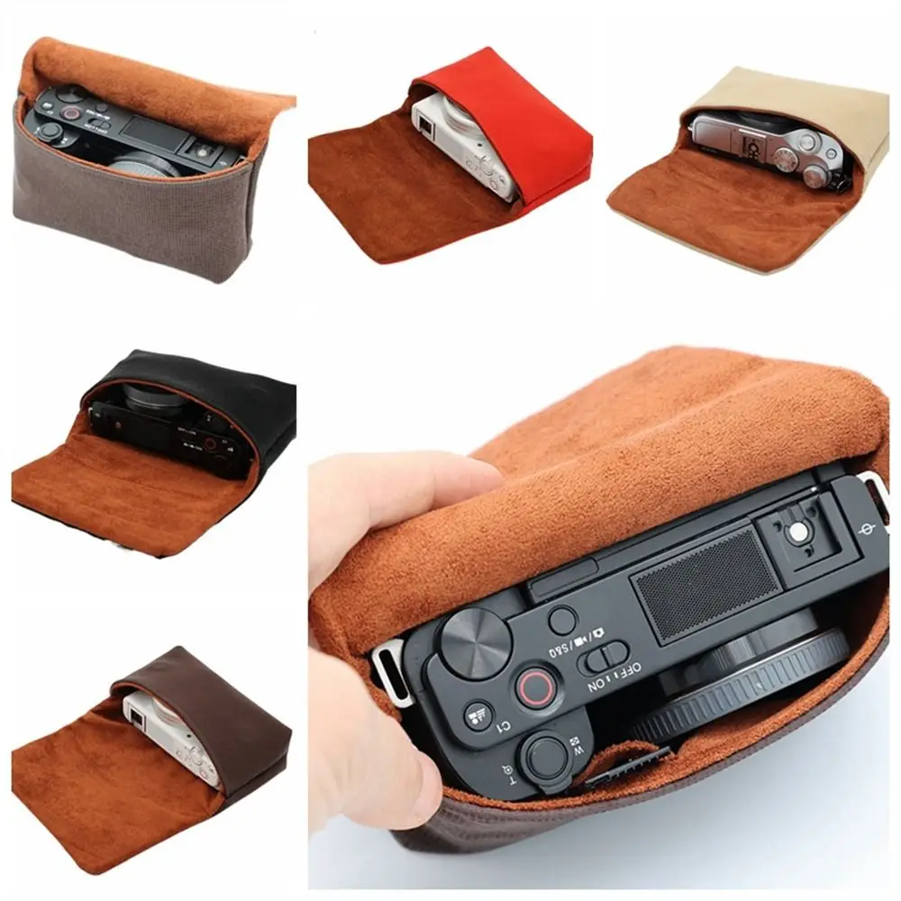 Camera Storage Bag Portable Camera Bag Case Storage Pouch Inner 11*7*4cm for So-ny ZV1 ZVE10 Body for Canon G7X III etc.