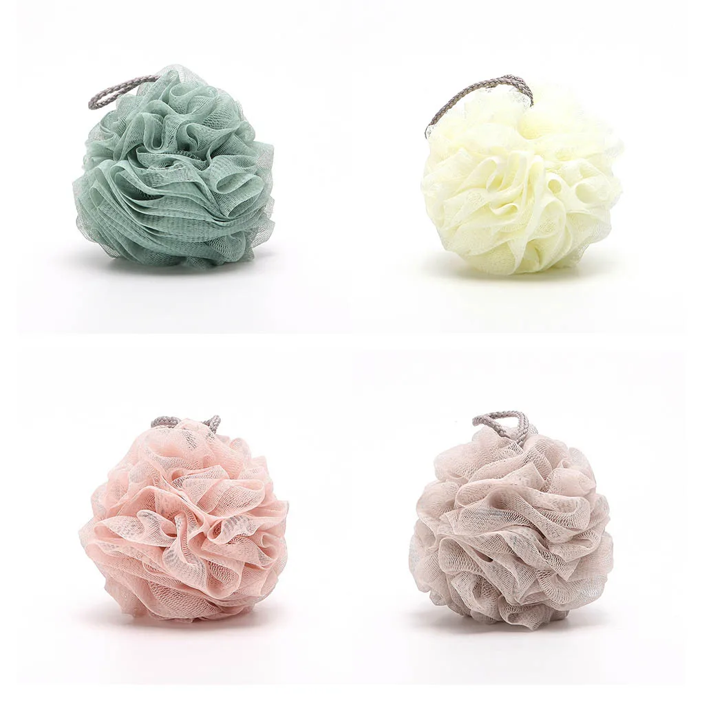 Esfoliante Mesh Bath Balls, Body Towel Cleaner, lavagem do chuveiro, produtos de pele