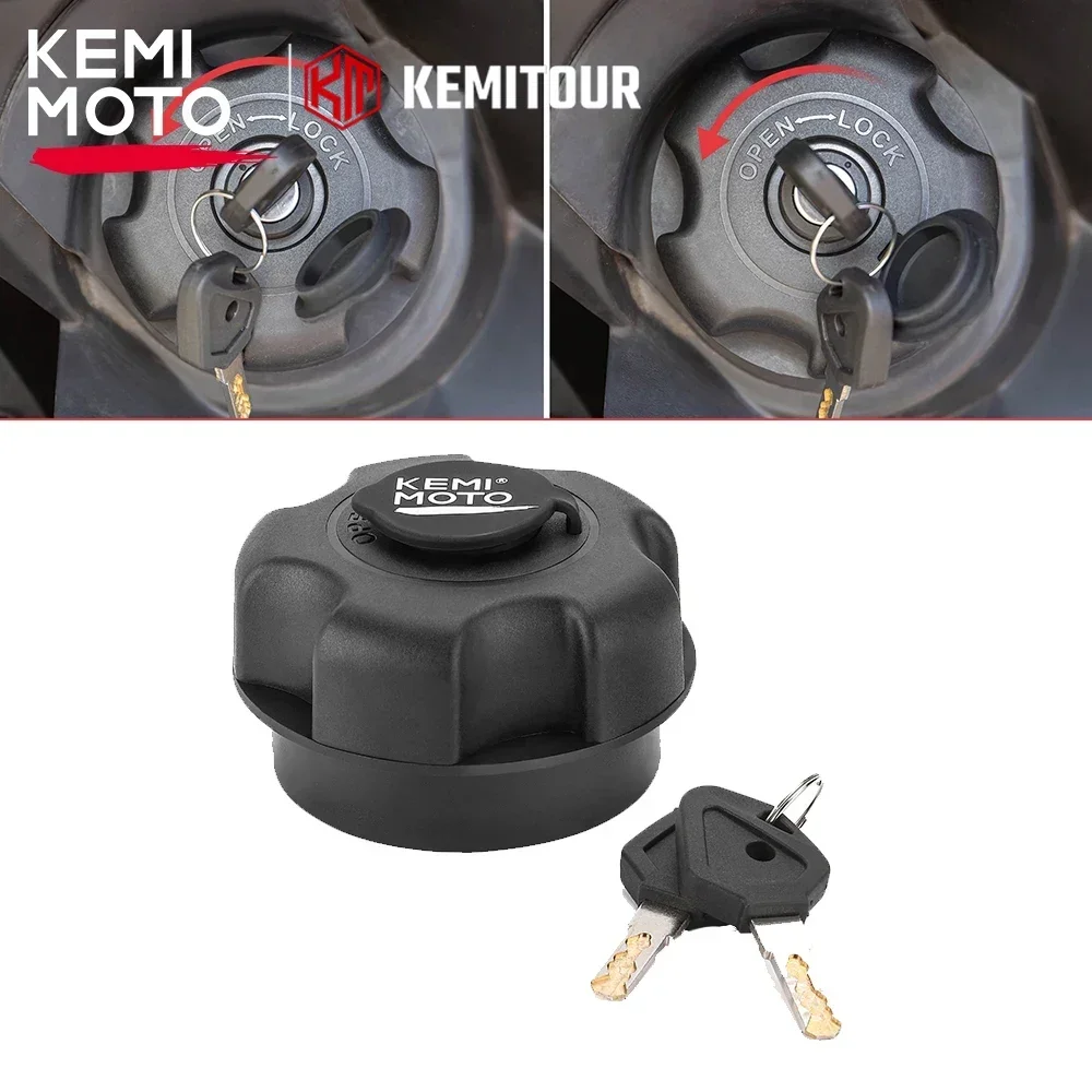 

5450389 5439075 KEMIMOTO Anti-Theft Locking Gas Fuel Cap Compatible with Polaris RZR Ranger 900 1000 XP PRO XP Sportsman 570 800