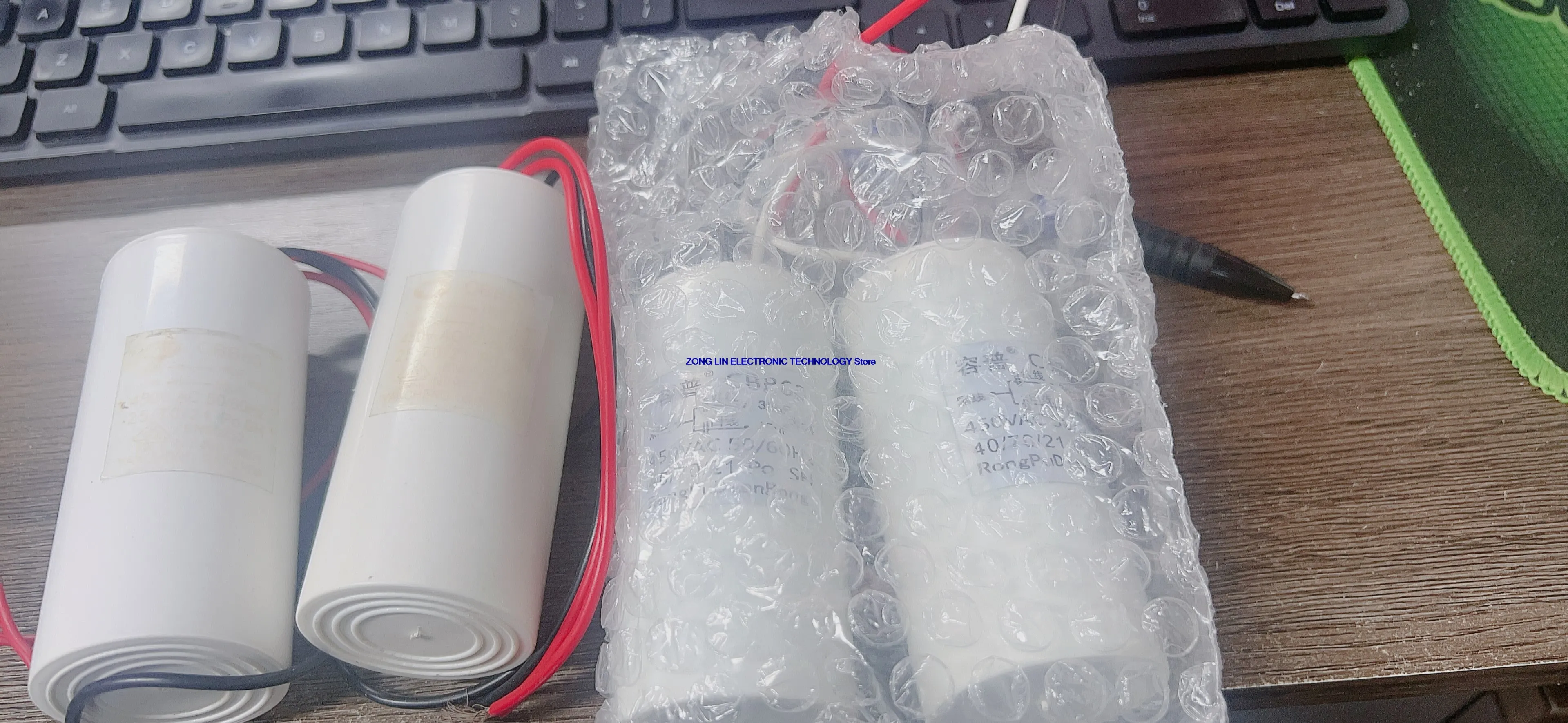CBB60 Three Wire Four Wire Dual Capacitor 450V Motor Crane Basket Hoist Crane Starting Capacitor Universal    1PCS -1lot