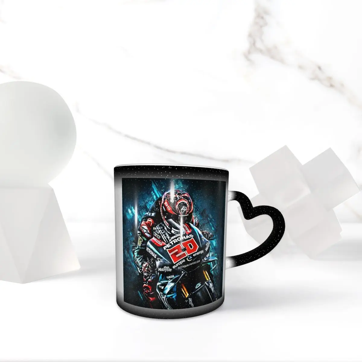 Fabio Quartararo French Motorcycle Racer Mug Funny Ceramic Coffee Cups Tea Mugs Milk Cup Drinkware Gift for Friends