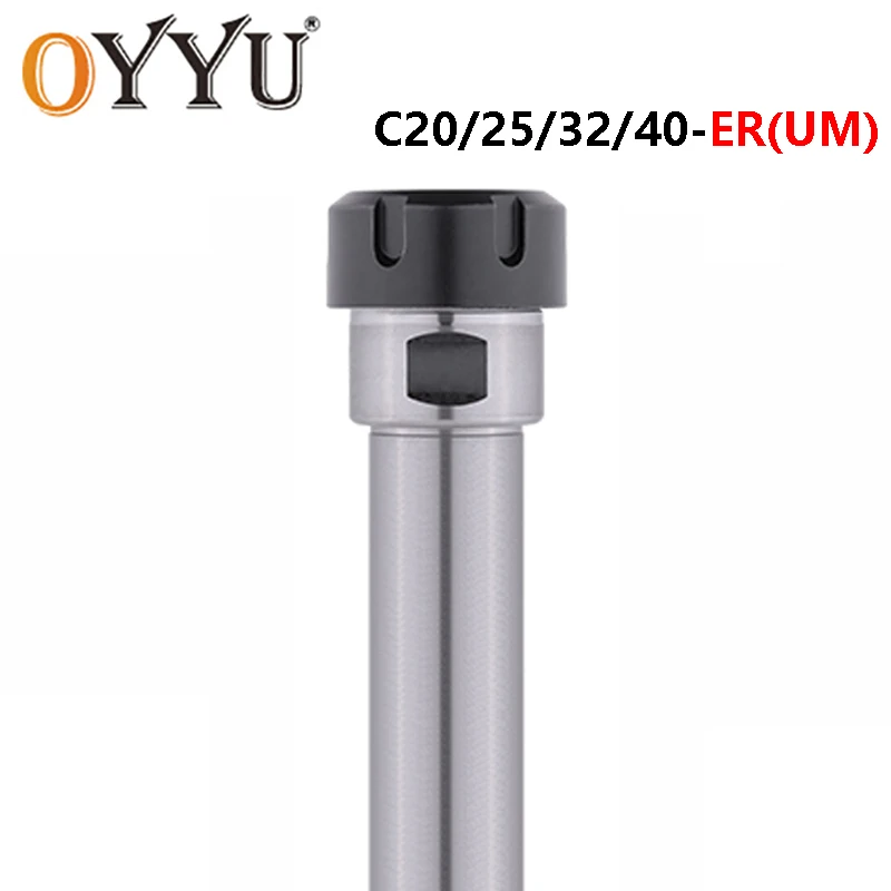 

OYYU ER Extension Rod Collet Chuck C20 C25 C32 C40 ER16 ER20 ER25 ER32 ER40 UM 100L 150L CNC Lengthen Tool Milling C20-ER25UM