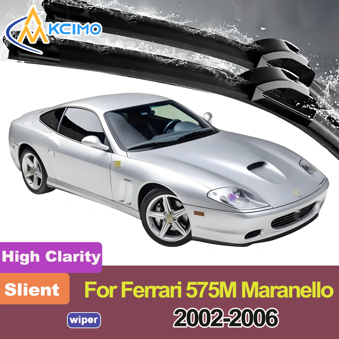 

2PCS New Front Windshield Wiper Blade for Ferrari 575M Maranello F133 2002-2006 Front Windshield Auto Wipers Blade Accessories