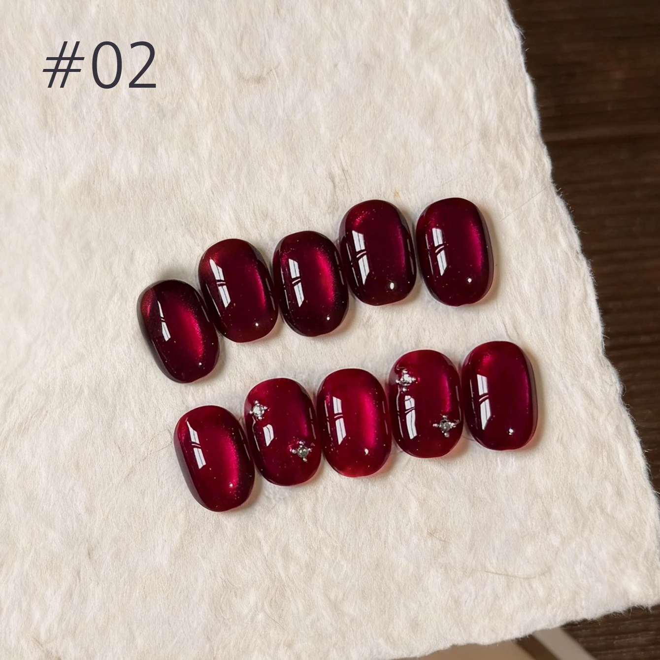 10ML 베스트셀러 루비 캣 아이 젤 폴리쉬 와인 레드 색상 유리 비즈 가을 겨울 컬렉션 크리스마스 새해 네일 아트