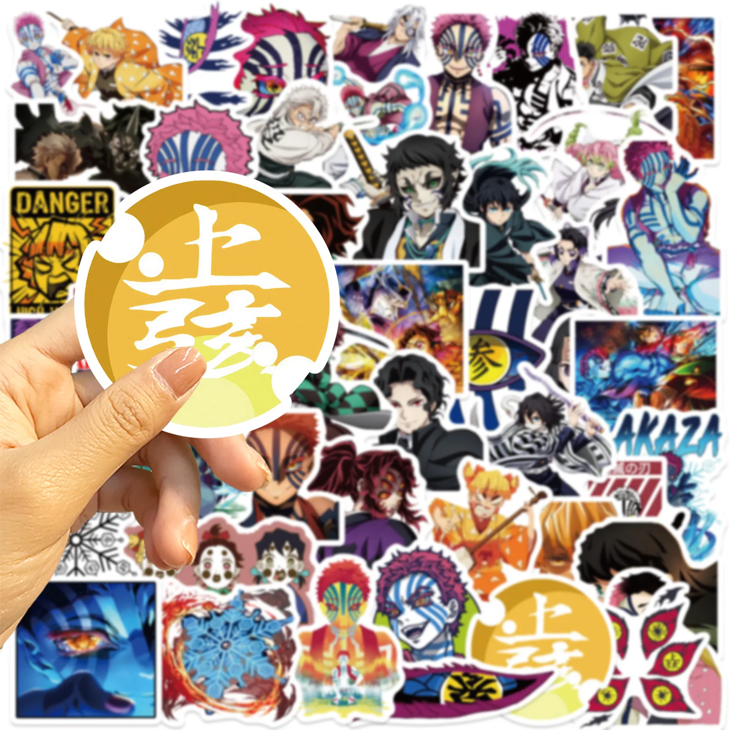 10/50PCS Demon Slayer: Kimetsu No Yaiba‌ Anime Graffiti Stickers Hot Animation Cartoon Decal DIY Laptop Phone Guitar Kid Toys