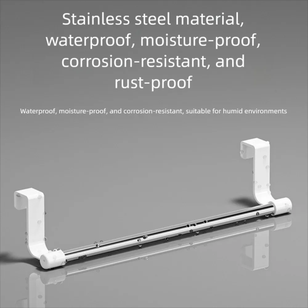 Gifts Multi-purpose Towel Rod Punch-free Towel Storage Bar Towel Storage Organizer Rag Hanger Door Hanging Towel Racks - Image 5