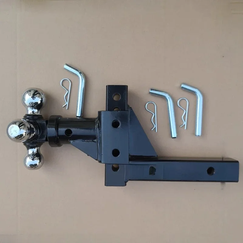 Solid Trailer Arm 6-Hole Adjustable Three-Ball Multifunctional Trailer Connection Hook Hitch Ball Trailer Connector