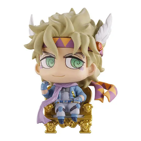 Bandai JoJo's WORLD3 Gashapon Toy Dio Brando César Anthonio Zeppeli Kakyoin Noriaki postura sentada Anime modelo de figura de acción