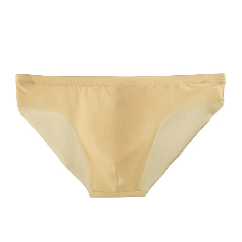

Men's Viscose See-through Lingerie Adult Underwear Ultra-thin Trunks Low-rise Sexy Panties Solid Color Briefs Men's Clothing