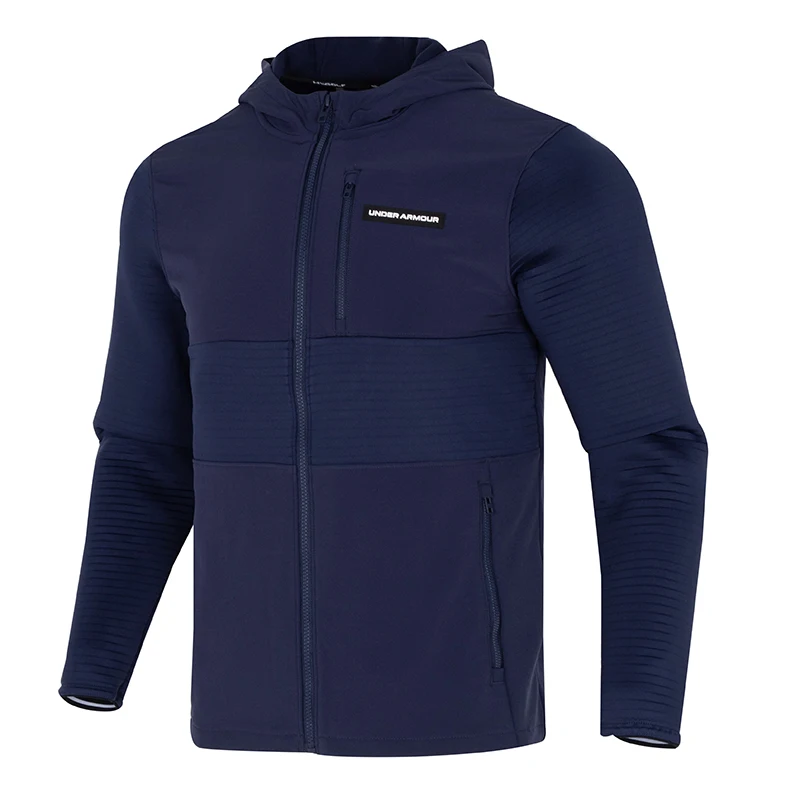 

Under Armour (Underarmour) Men's Jacket Sportswear Outdoor Travel Fitness Training Walking Exercise Woven Hooded Jacket 1379722-410