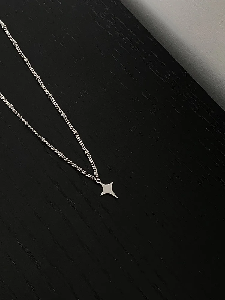 Simple Trendy Star Hollow Choker Necklace Pendant Neck Jewelry Accessories Women Men's Fashion Party Chain Necklace image 3
