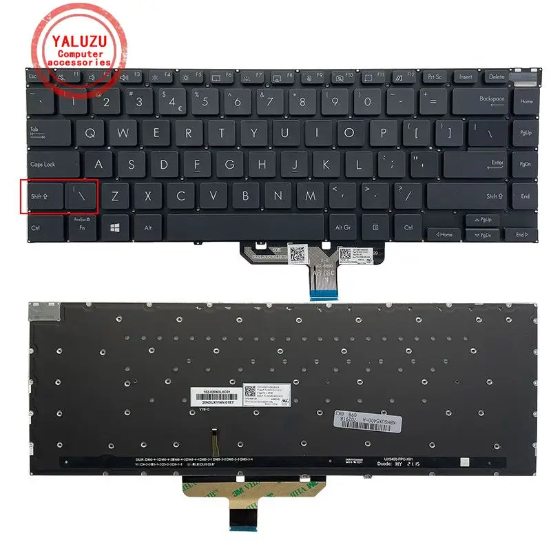 US Laptop Keyboard For ASUS Zenbook 14X UX5400ZB UX5400ZF UX5400E UX5400EA UX5400EAG UX5400EG UX5401Z UX5401E UM5401 UM5401QA