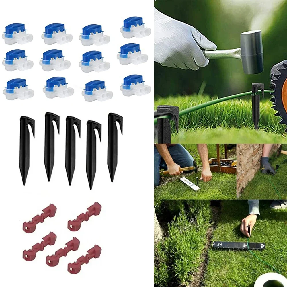 Lawn Mower Boundary Pegs Ground Spikes Fixing Pins For Securely Anchoring Robot Mower Perimeter Boundary Cable  Ground Anchor