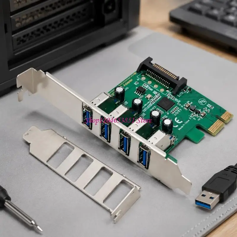 Small Desktop USB Add-In Card 5Gbps for Smaller Computer Systems Use 