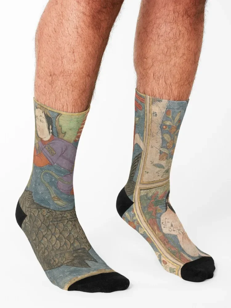 Whale Jonah and the Whale - On view at The Met Gallery 455 Socks football japanese fashion Crossfit Argentina Men Socks Women's