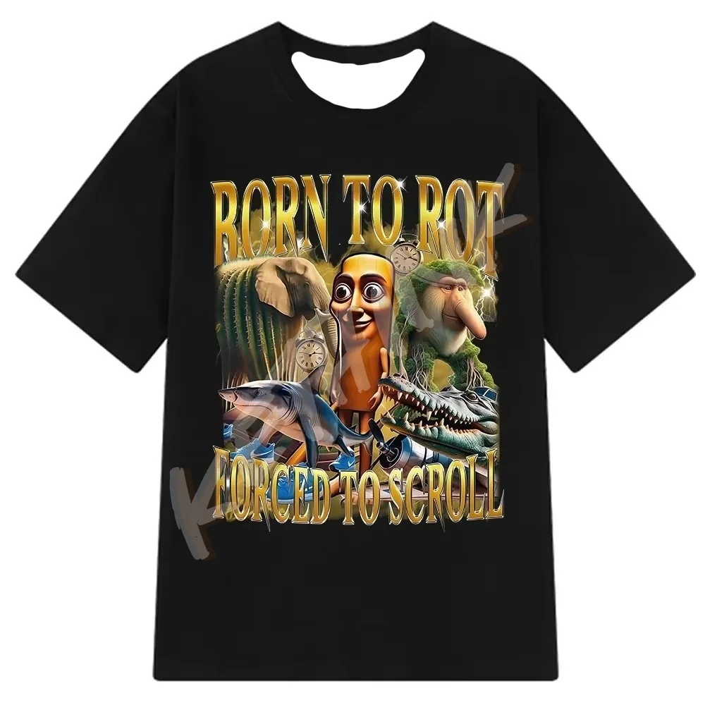 

Italian Brainrot Tralalero Tralala Tung Tung Tung Sahur Bombardiro Crocodilo Funny Meme T-Shirt Men Women Tees Y2k Tops