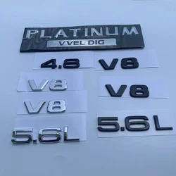 For Nissan Patrol Y62 5.6 Displacement Standard  5.6L Rear Tail Logo  Refit  V8 Emblem  Car Body Stickers  Fender Side Label