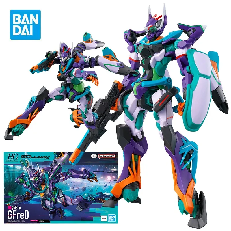 

BANDAI HG 1/144 GMS-k GFreD Action Figures Mobile Suit Gundam GQuuuuuuX Anime Model Kit Toy for Boys Original Box Gifts for Boys