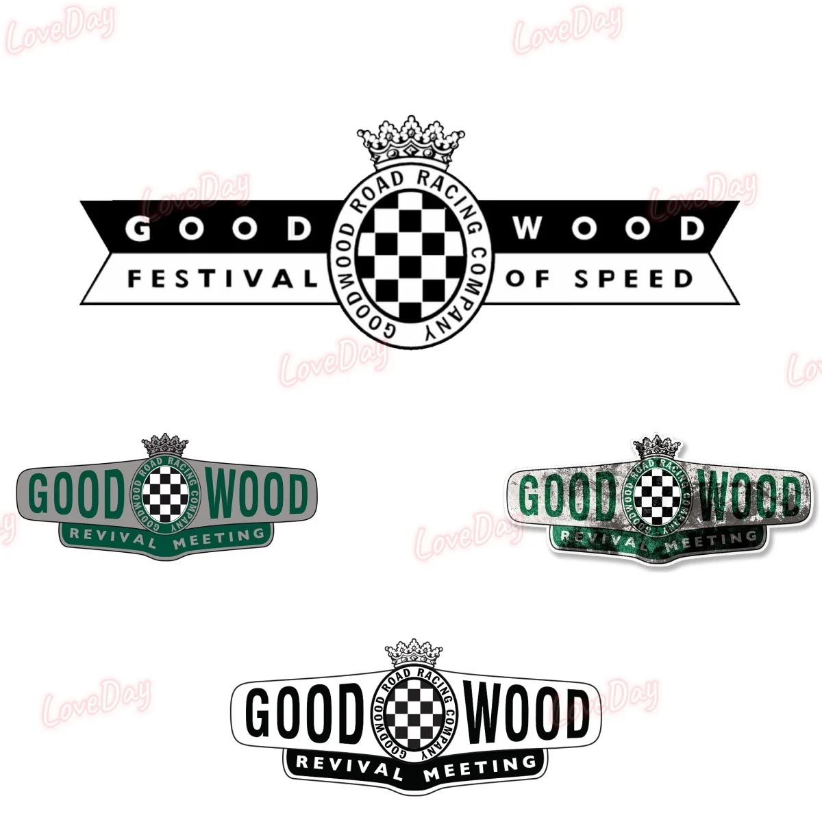 Retro Racing Festival Goodwood Revival Meeting Sticker Classic Motorsport Racing Vinyl Car Sticker Vintage Racing Fan Sticker